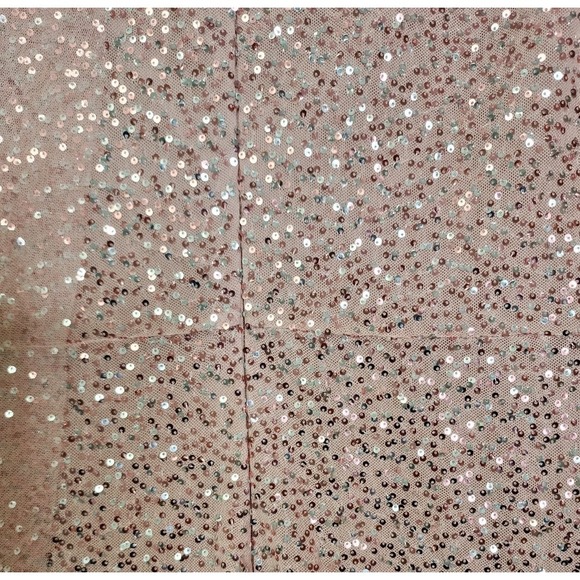 Candalite Dress Formal Maxi Blush Pink Sequins Womens Size XL Overlay NWT - Picture 7 of 12